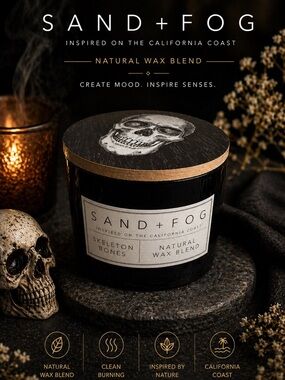 Sand + Fog | Accents | Sand And Fog Honey Tobacco Soy Candle Oz Cozy  Inviting Aroma